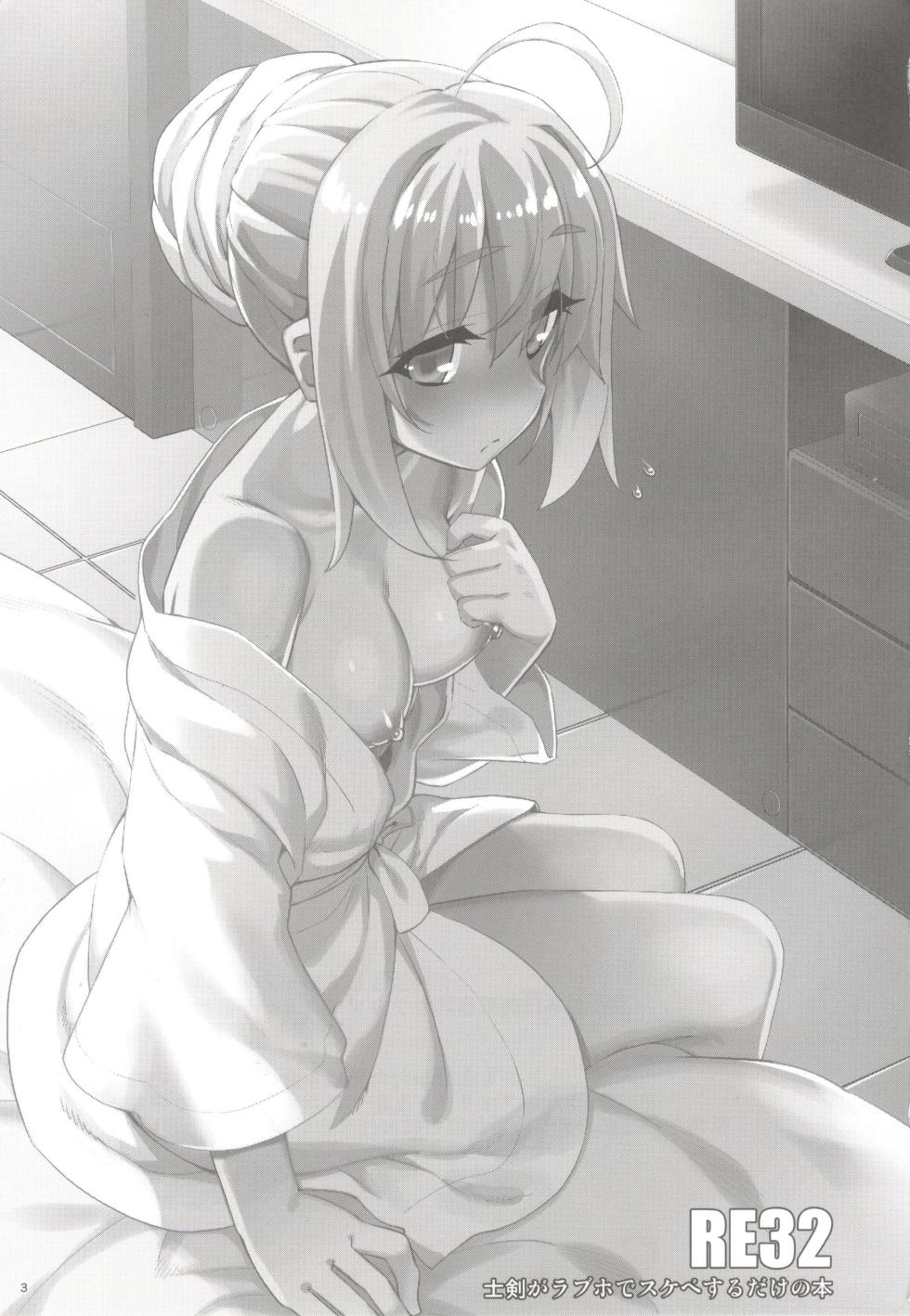 (C102) [RUBBISH Selecting Squad (Namonashi)] RE32 (Fate/Stay Night) Shirou and Saber do lewd things at a hotel. - Page 4