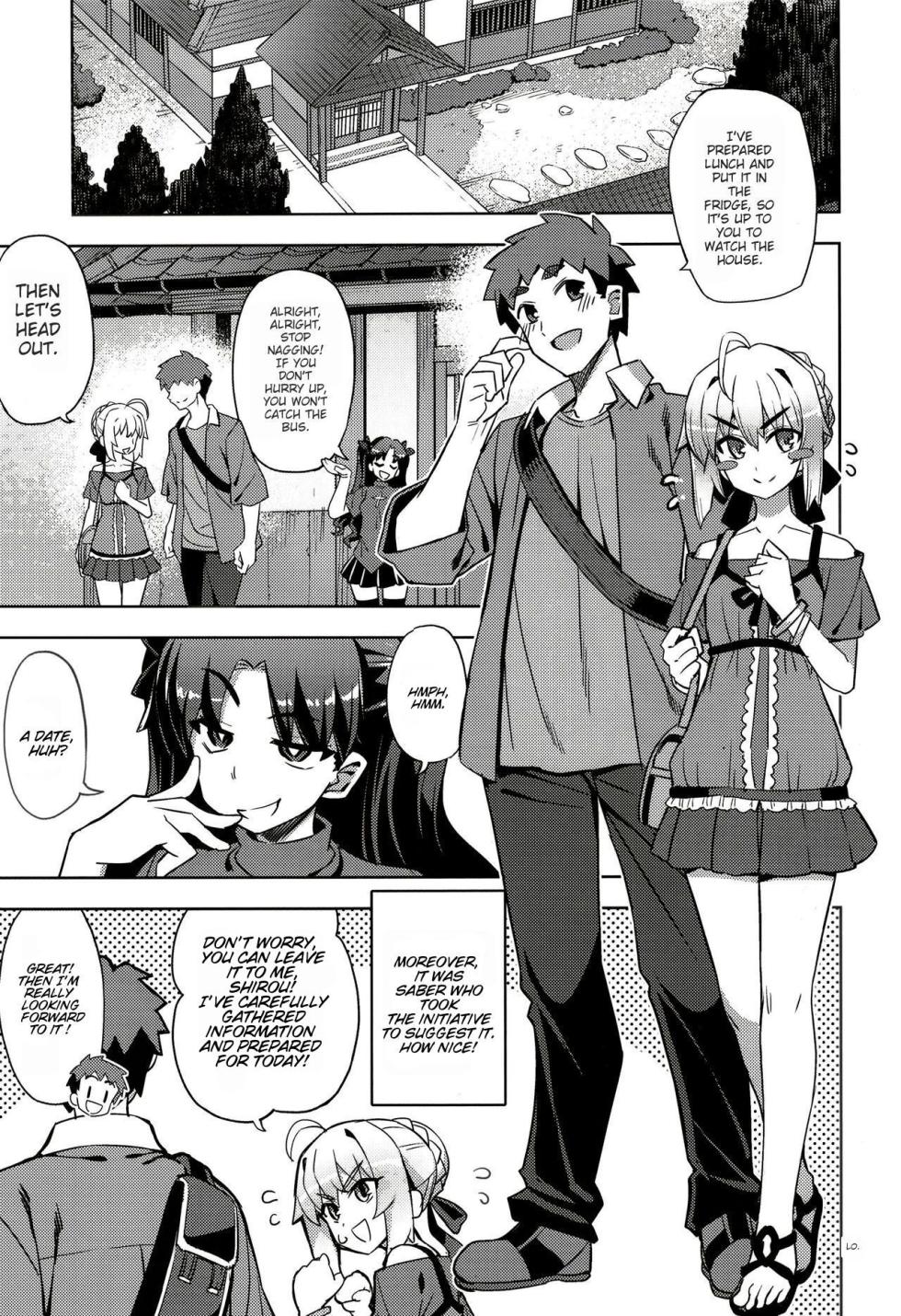 (C102) [RUBBISH Selecting Squad (Namonashi)] RE32 (Fate/Stay Night) Shirou and Saber do lewd things at a hotel. - Page 6