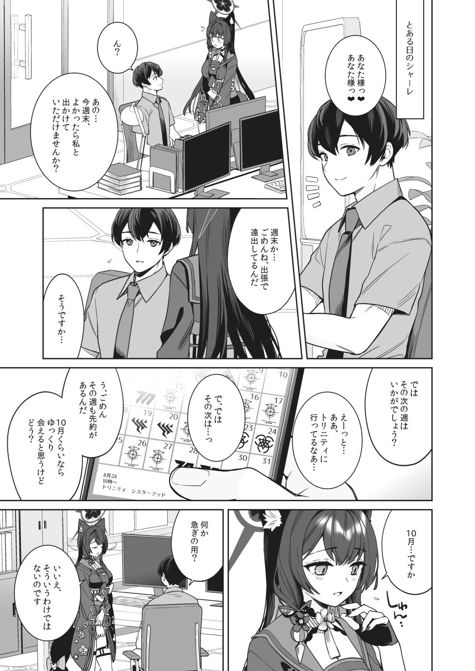 [NOMIYAGUMI (Ichinomiya)] Junjou Renjou Hatsujou Kitsune -2- (Blue Archive) - Page 2