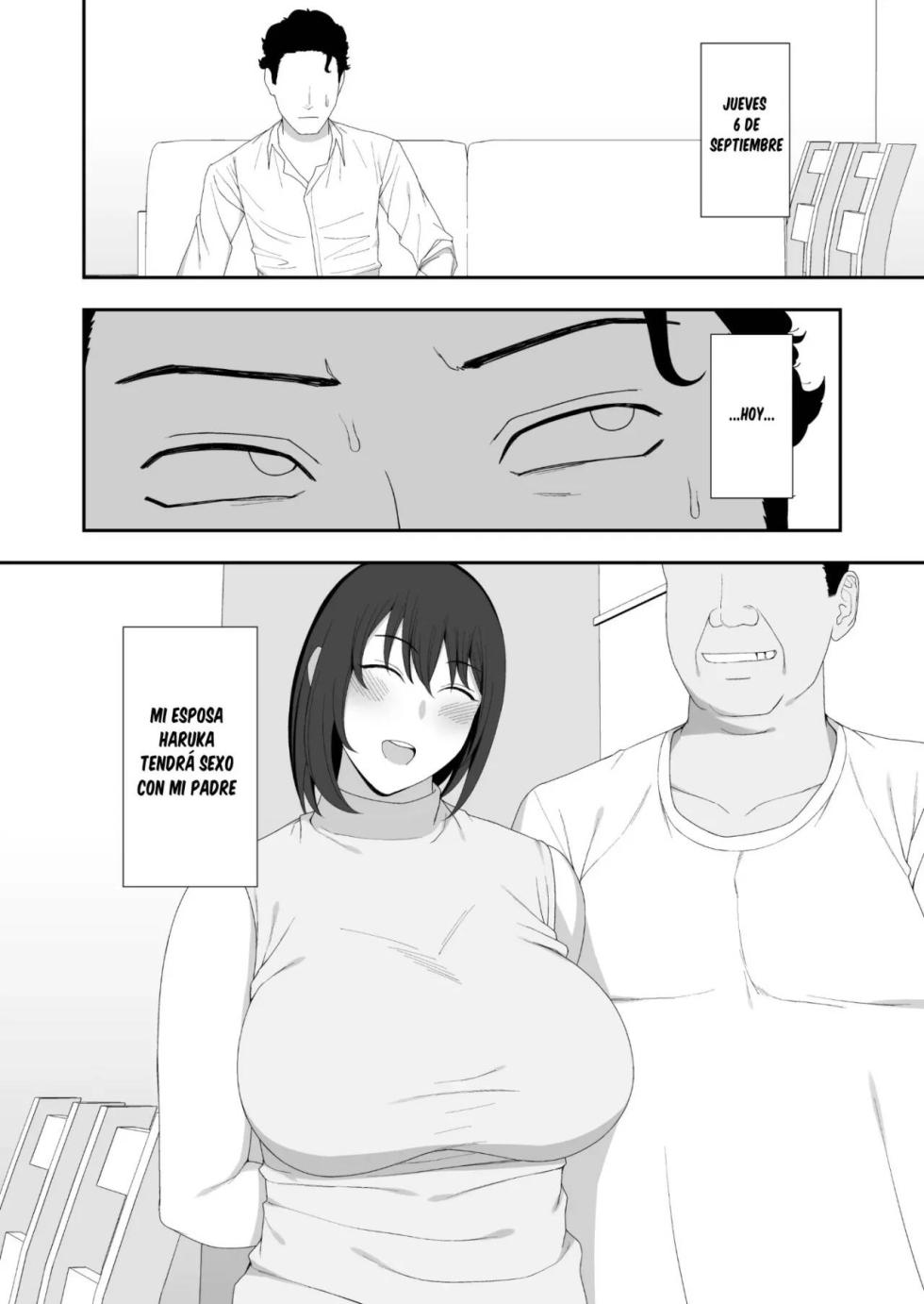 [Kyosuu (GFRP)] Haruka to Oyaji no Kozukuri Shuukan [Spanish] [La Muerte es Vida] - Page 3