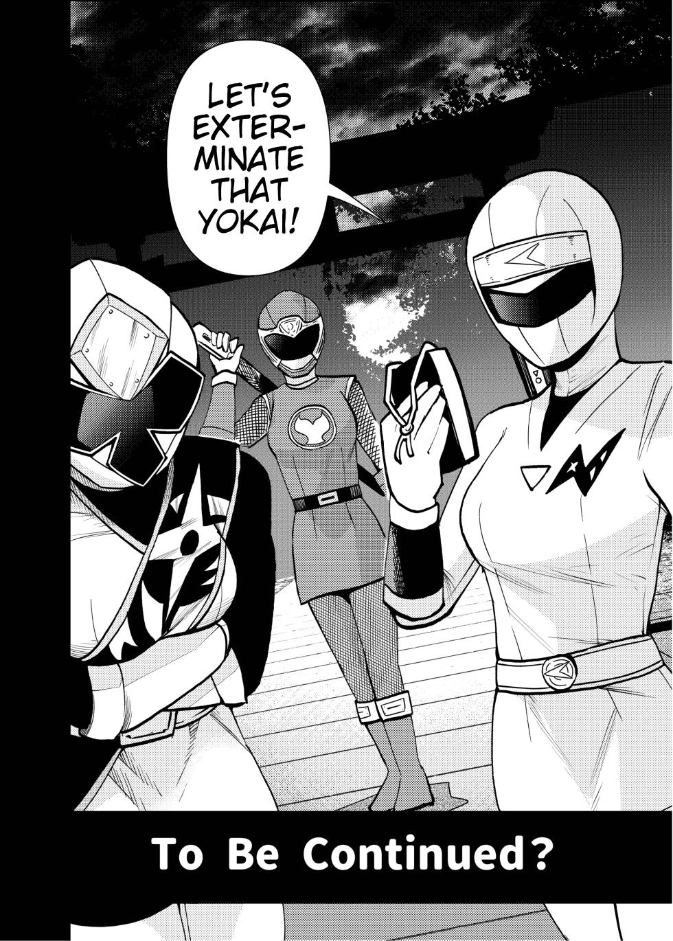[23-ji Shuugyou (Yoshiguti Song)] Obake wa Pink Suki | Obake Likes Pink (Chouriki Sentai Ohranger) [English] [Digital] - Page 30