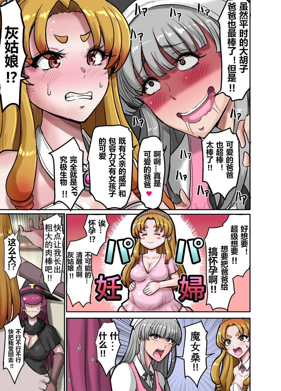 [TS-ya] Nyotaika Douwa Papaderella ~ Papa Suki Musume wa Nyotaika Papa o Haramasetai | 女体化童话之爸爸灰姑娘~ 爱着爸爸的女儿想要让女体化的父亲怀孕 [Chinese] [贱兔汉化组] - Page 8