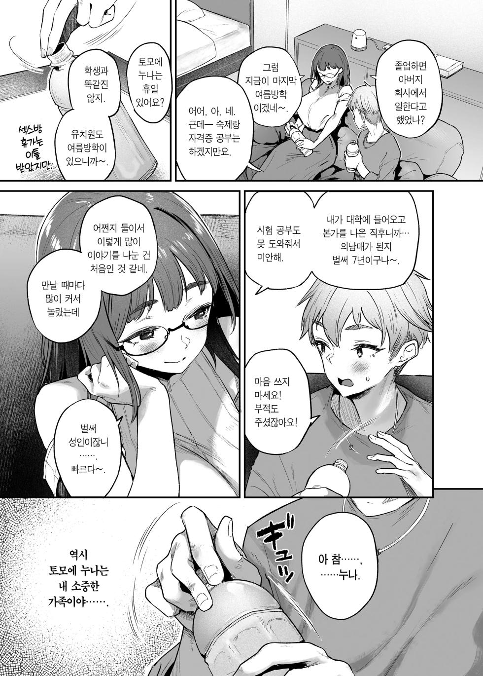 [Mata Ashita. (Oohira Sunset)] Vacance wa Sex Shinai to Derarenai Heya de | 여름휴가는 섹스방에서 [Korean] [Team Edge] [Digital] - Page 11