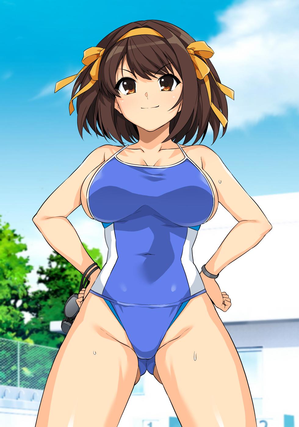 [haruhisky] Kyouei Mizugi Haruhi-san (Suzumiya Haruhi no Yuuutsu) - Page 2