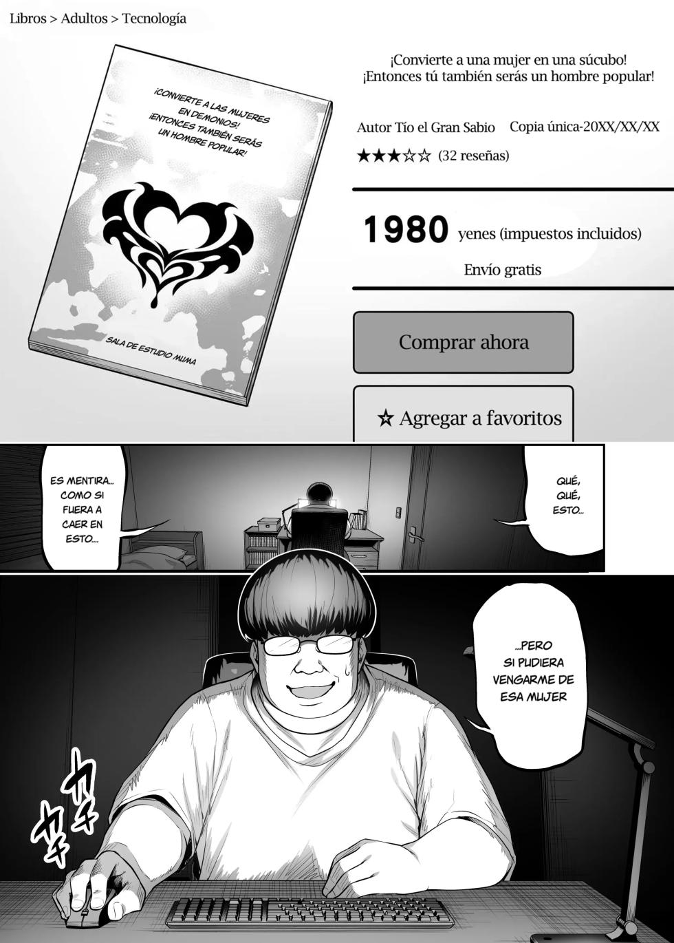 [Takurowo-dou (Takurowo)] Namaiki Gal o Succubus ni Shite Oshioki Shitatta Ken | El caso en el que castigué a una chica descarada convirtiéndola en una súcubo  [Spanish] [Digital] - Page 4