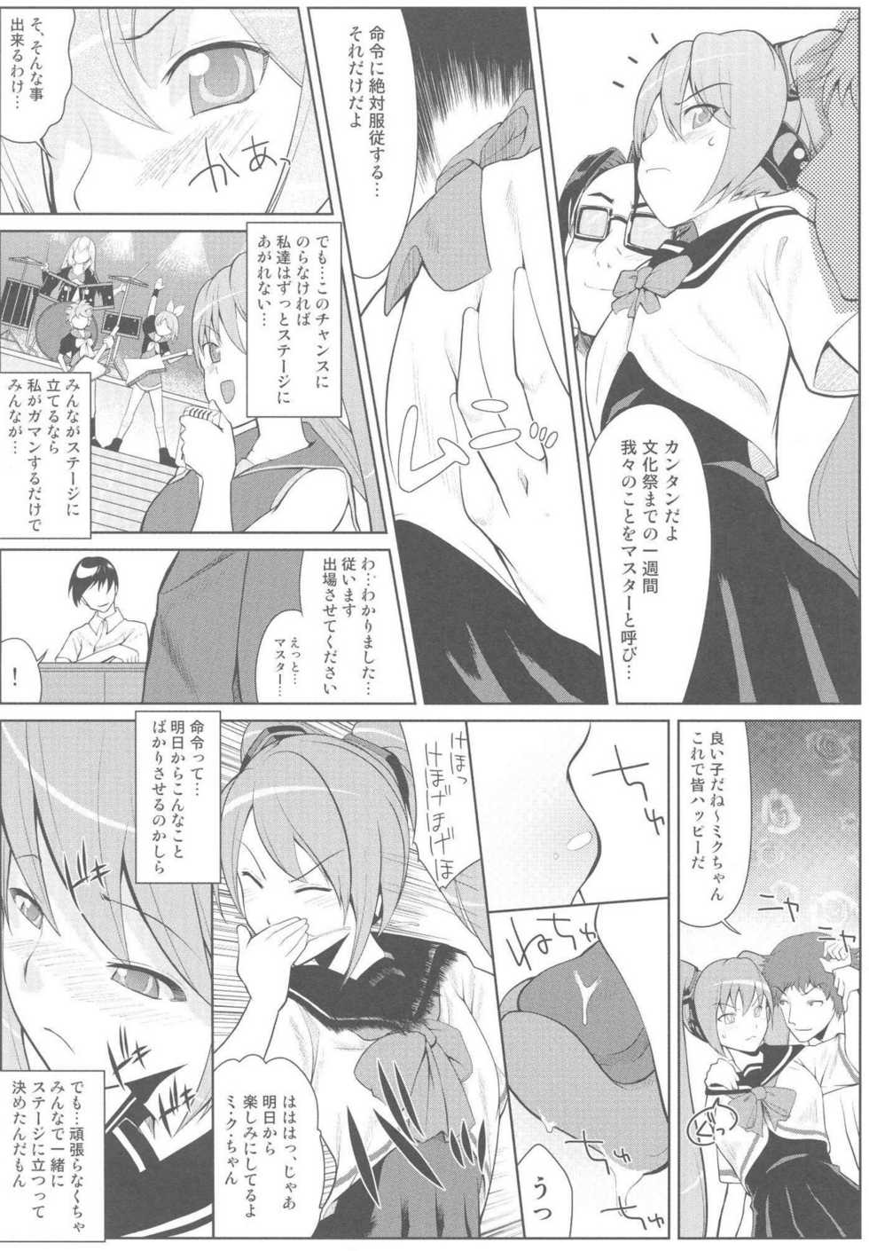 [Setsunasamidare] Hatsunetsu Miku Time - Page 4