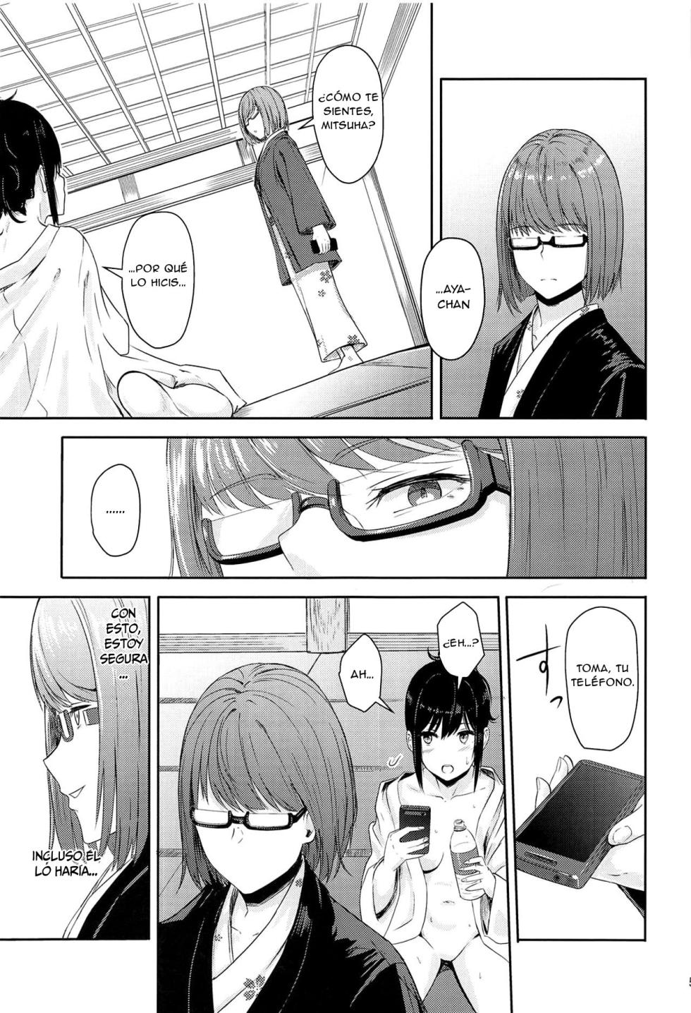 (C95) [Syukurin] Mitsuha ~Netorare 4.5~ (Kimi no Na wa.) [Spanish] [New Scan Doujin] - Page 4