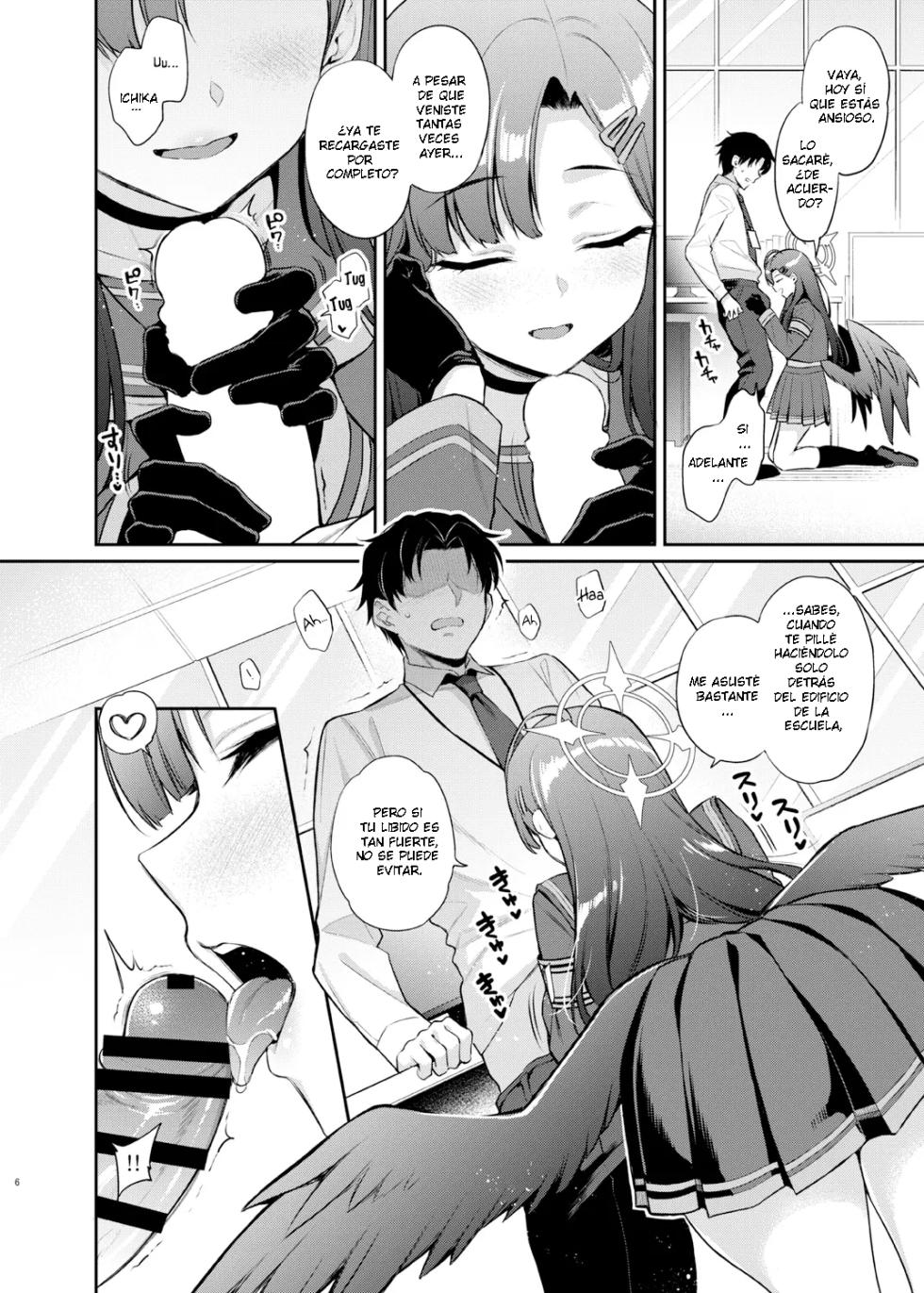 [K+W (sasachinn)] Sensei, Kyou mo Kore no Jikan ssu yo | Sensei, It's Time for You to Cum Today Too ♡ (Blue Archive) [Spanish] [Digital] - Page 6