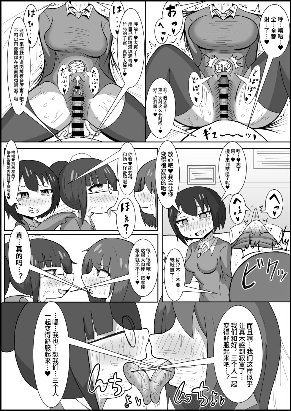 [Teriniku] Les no Kuse ni Futanari ni Kateru to Omotten no? ~Osananajimi no Les Couple o Dekachinpo de Mesu ni Modoshimasu~ [Chinese] - Page 8
