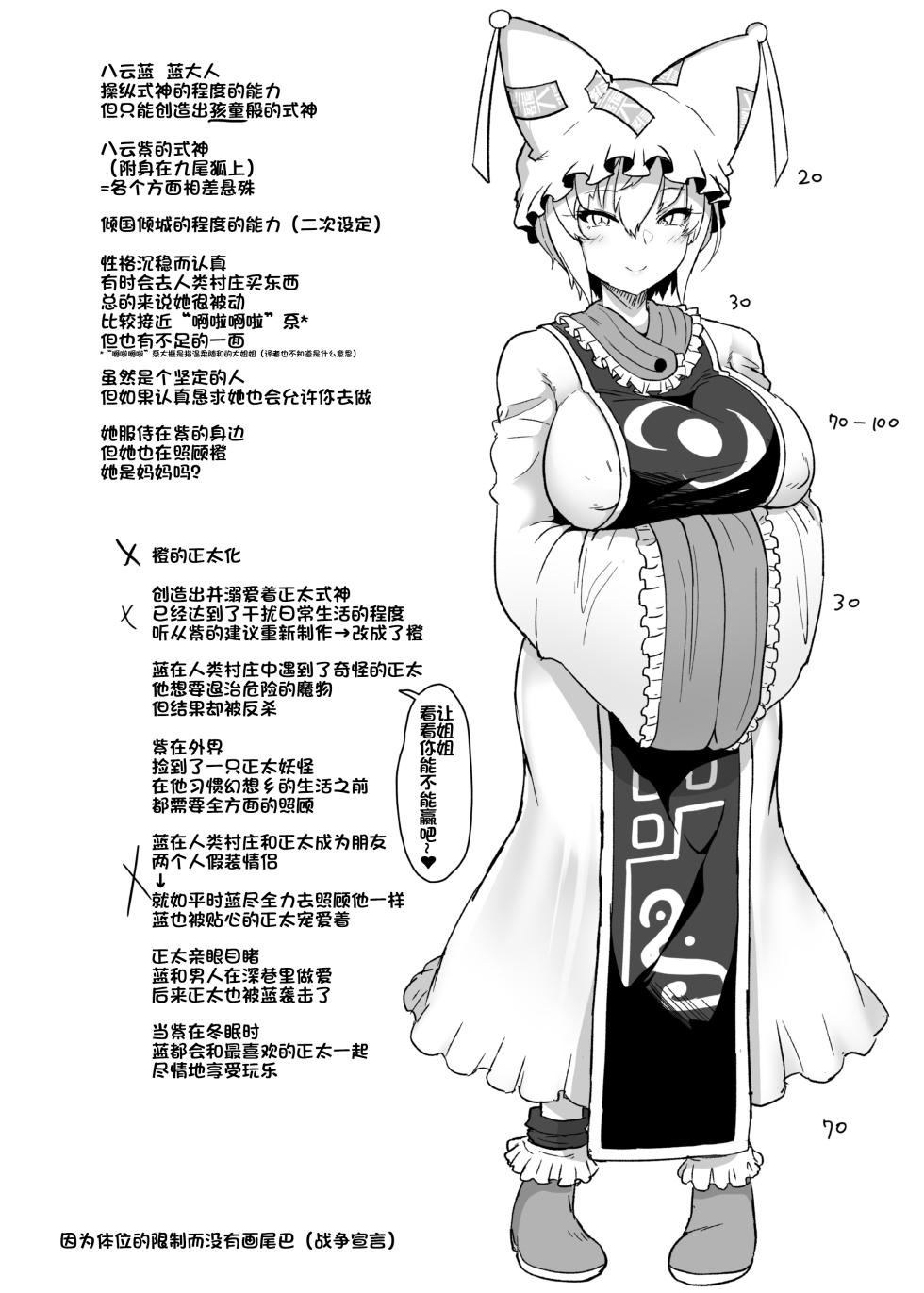 [Komamesugata (Akure Ekuto)] Boku wa Ran-sama no Mono - I belong to Ran. (Touhou Project) [Chinese] [瑞斯塔个人机翻渣嵌] [Digital] - Page 35