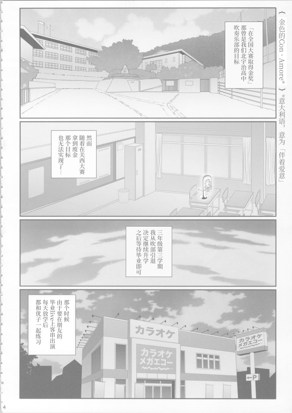 (C99) [Bijutsubu (Shiduki Michiru)] Euphobian no Hibiki: Dectet - Euphobian will resound. (Hibike! Euphonium) [Chinese] [透明声彩汉化组] - Page 3