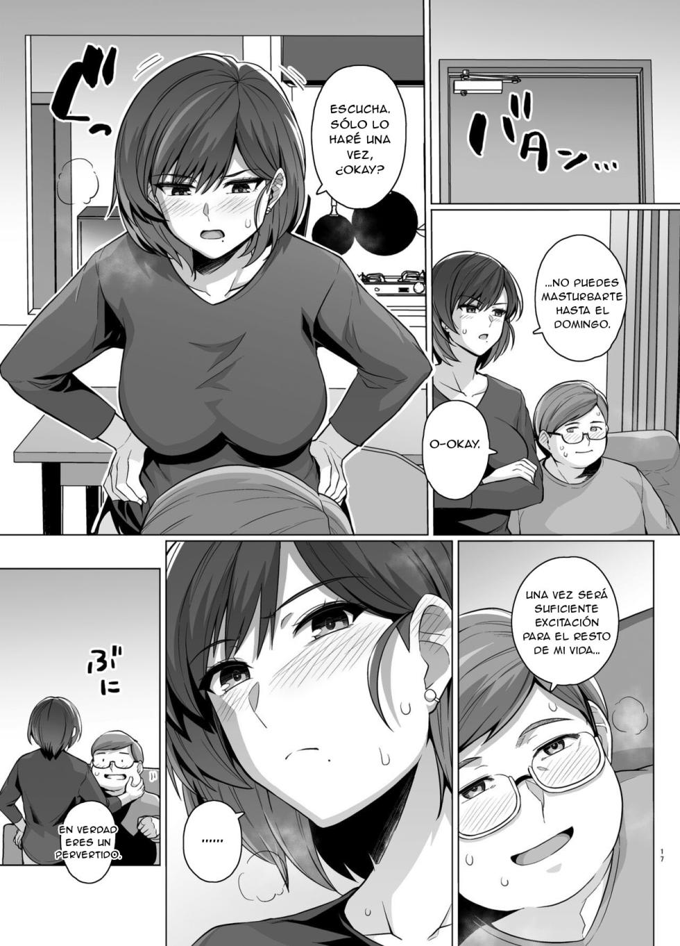 [Royal Bitch (Haruhisky)] Tsuma ga, Tanin no Mesu ni naru made -Short Cut Kyonyuu Tsuma Sasaki Misaki Hen- [Spanish] [Decensored] [Digital] - Page 19