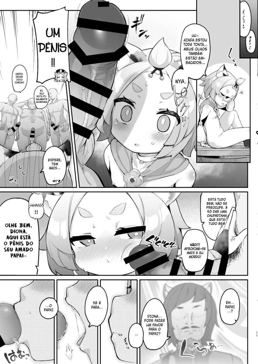 [Jajujo (Jovejun.)] Diona no Himitsu no Cocktail (Genshin Impact)  [Portuguese-BR] [Digital] - Page 10