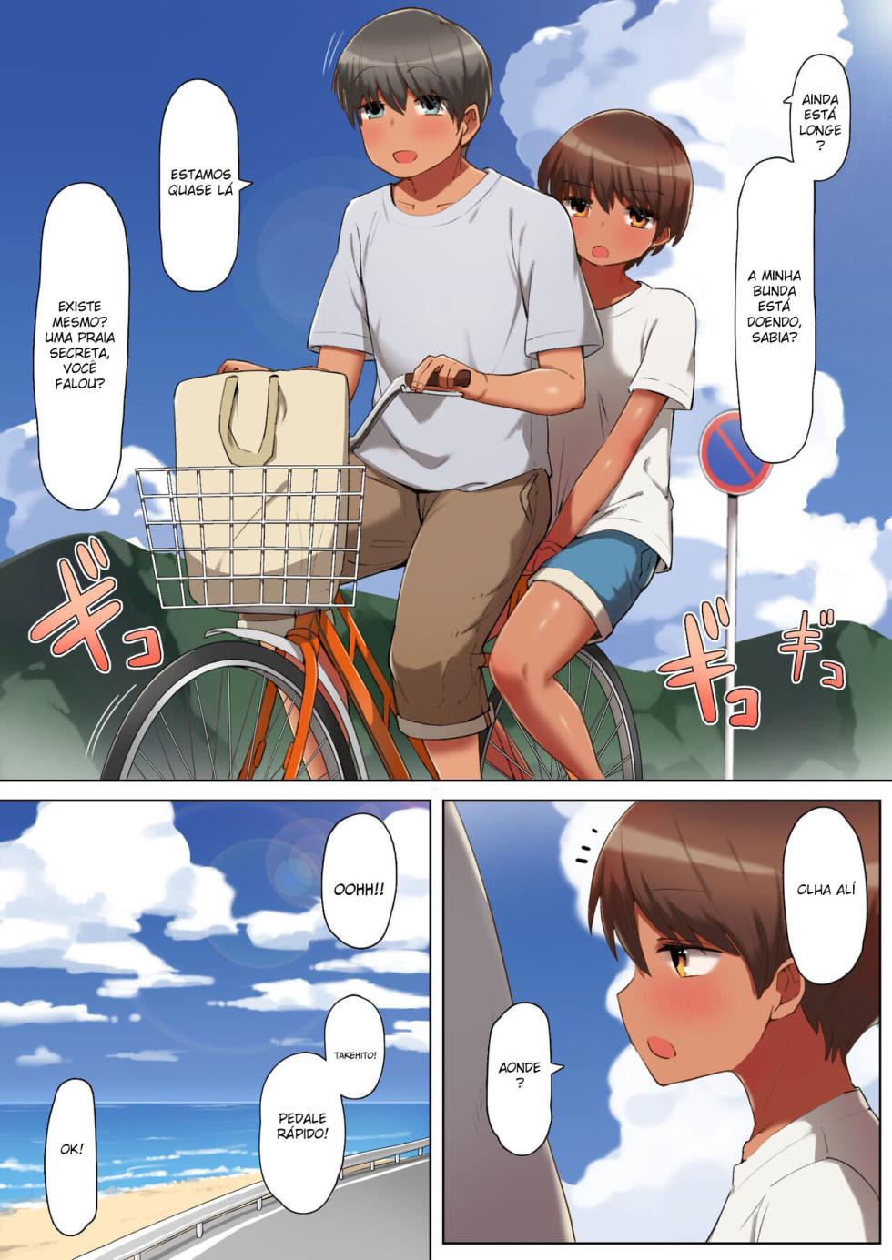 [Kurumaya Koudou] Tokeru Mizugi o Watashitara Chinko no Toriko ni Natta Ken [Portuguese-BR] [Mundo Hentai] - Page 2