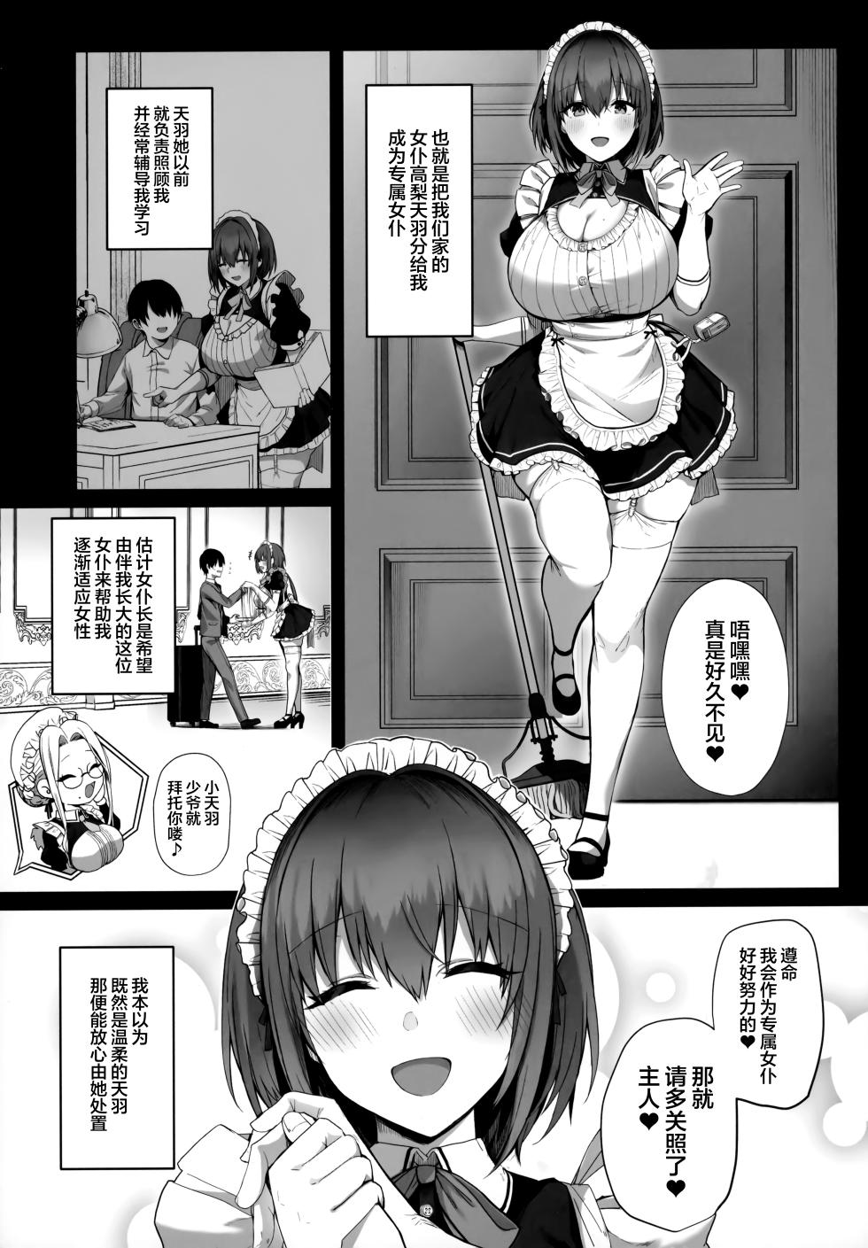 (C104) [Flock Blue (Blue_Gk)] Love Maid - Yasashikute Amaama na Kyonyuu Ero Maid-san to SEX Shimakuru Ohanashi | 与温柔又甜美的巨乳色情女仆小姐一起恩爱缠绵的故事 [Chinese] [驴子汉化组] - Page 9