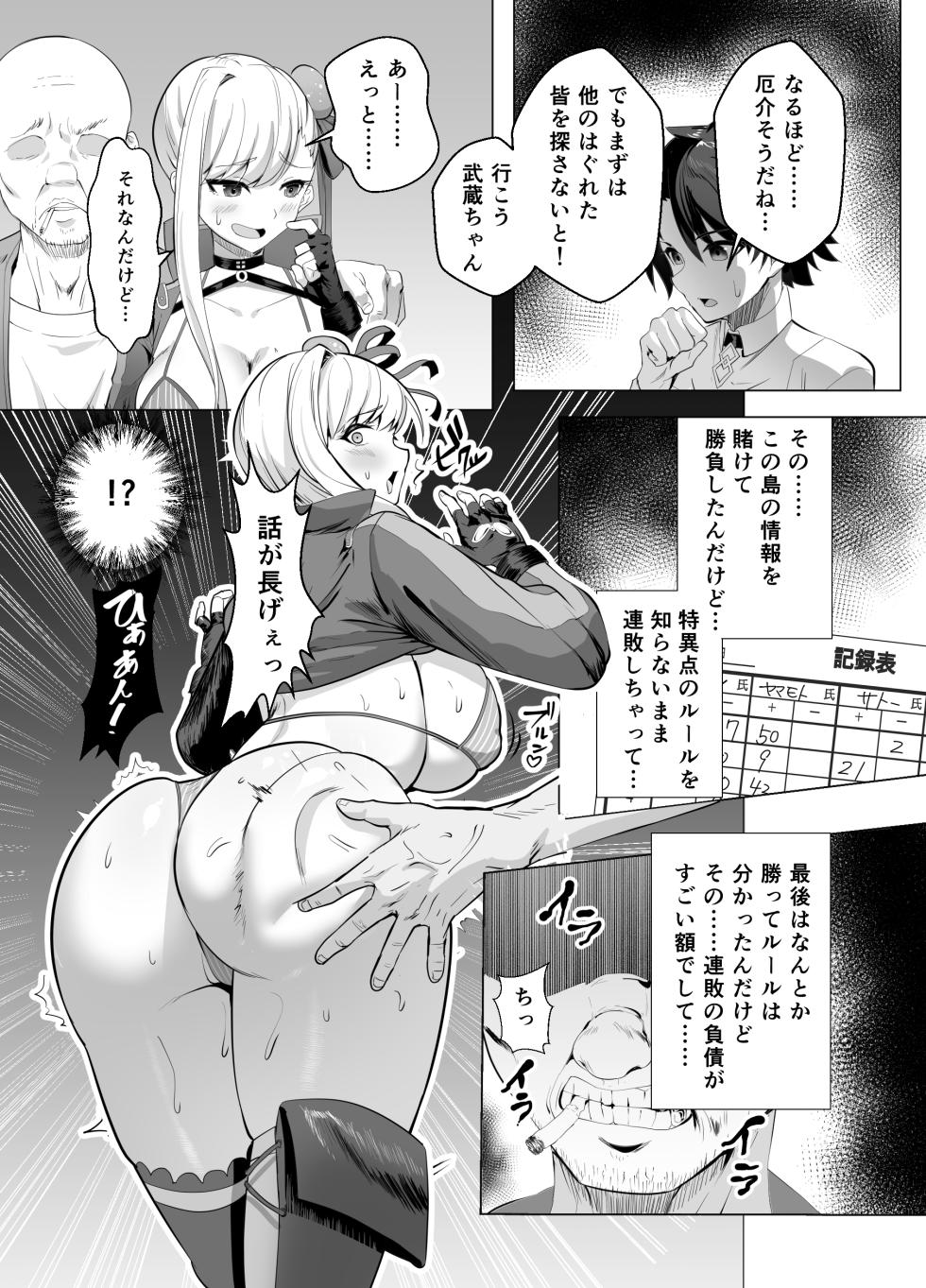 [Yumenekoya (Muunyan)] Kyokutou Kenran Tobakutou Dream Island - Miyamoto Musashi Hen (Fate/Grand Order) [Digital] - Page 7