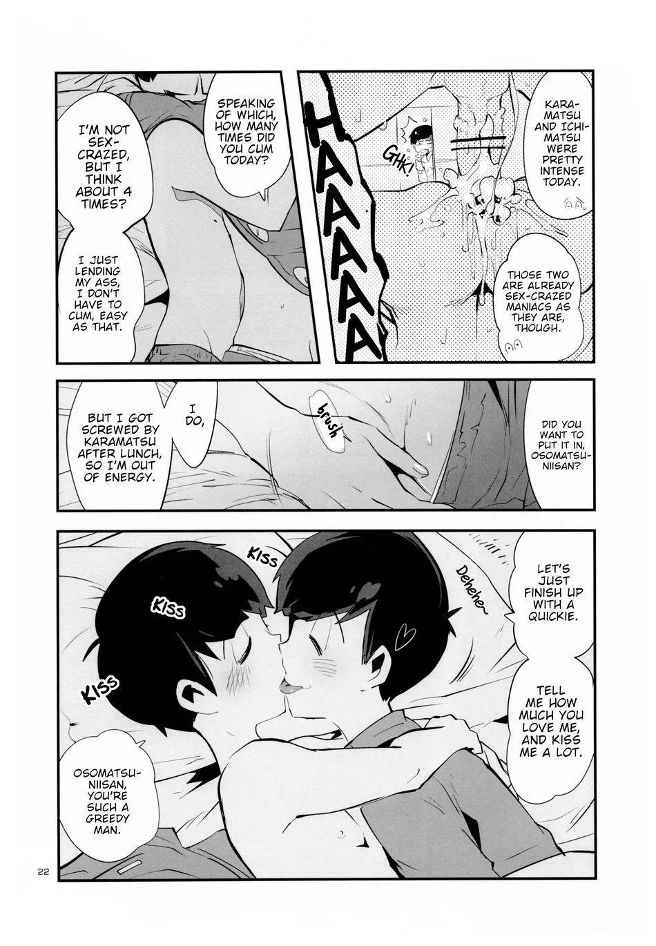 (Kahou wa Nete Matsu HARU21) [Assault Machine Gun (Yaminabe Erika)] Nikubenki no Juushimatsu-kun ni wa Taisetsuna Yume ga Arimasu (Osomatsu-san) [English] - Page 24