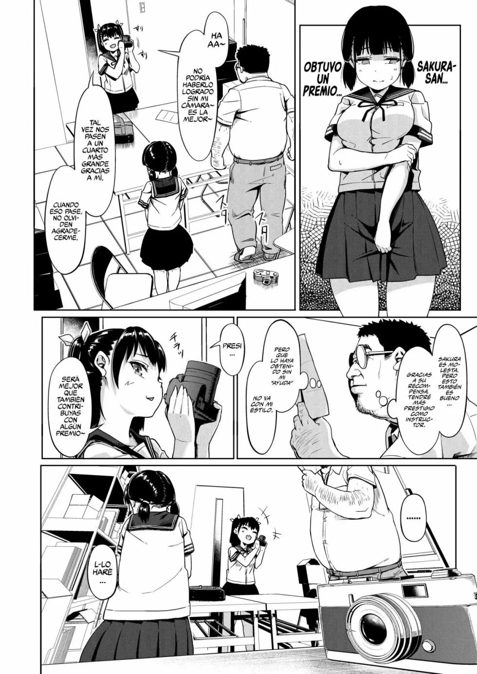 [Circle Mizusane (Mizusane)] Joshi Shashin-bu to Oji-san Shidouin 1-4 | El Club de Fotografía Femenino y el Viejo Instructor 1-4 [Spanish] [Rakuen no Fansub + Flat is Justice!] - Page 12