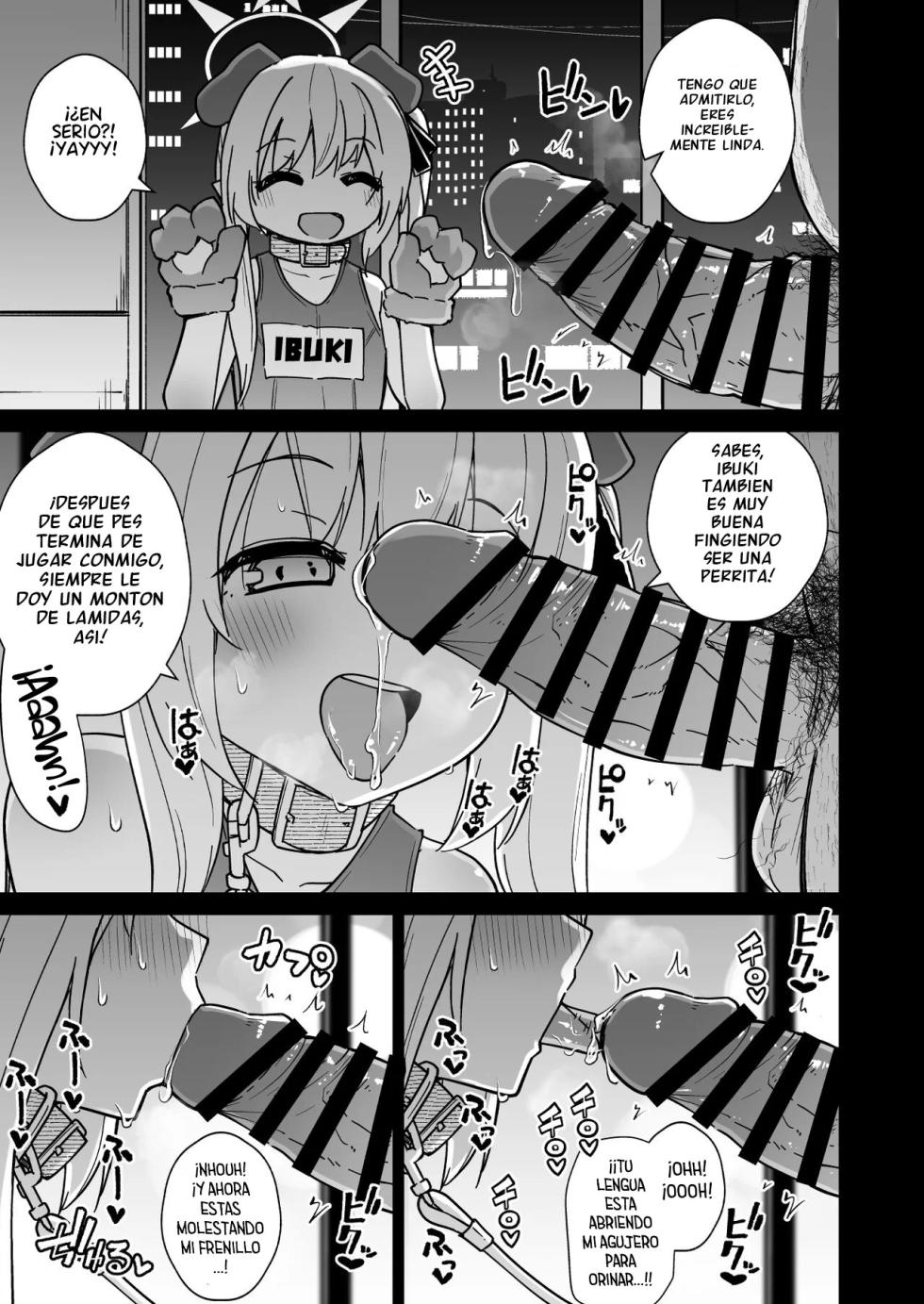 [Kitsuneya (Leafy)] Sensee Ibuki to Wanwan Gokko Shiyo？| ¡Sensei! ¿Quieres Jugar a ser Perritos con Ibuki？ (Blue Archive) [Spanish] [Flat is Justice!] [Digital] - Page 19