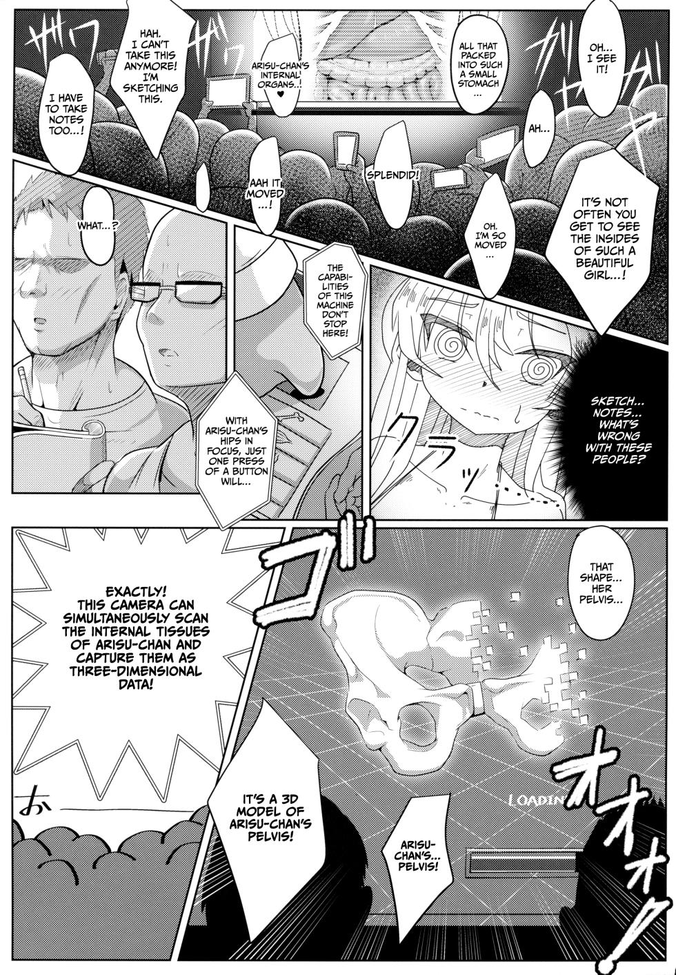 (Panzer Vor! 18) [Nyala Ponga (Sekai Saisoku no Panda)] Shimada Arisu-chan de Manabu Onnanoko no Jintai "Kotsuban Hen" Jou | Learning About the Female Body with Shimada Arisu-chan <Pelvic Edition> Part 1  (Girls und Panzer) [English] [CulturedCommissions] - Page 12