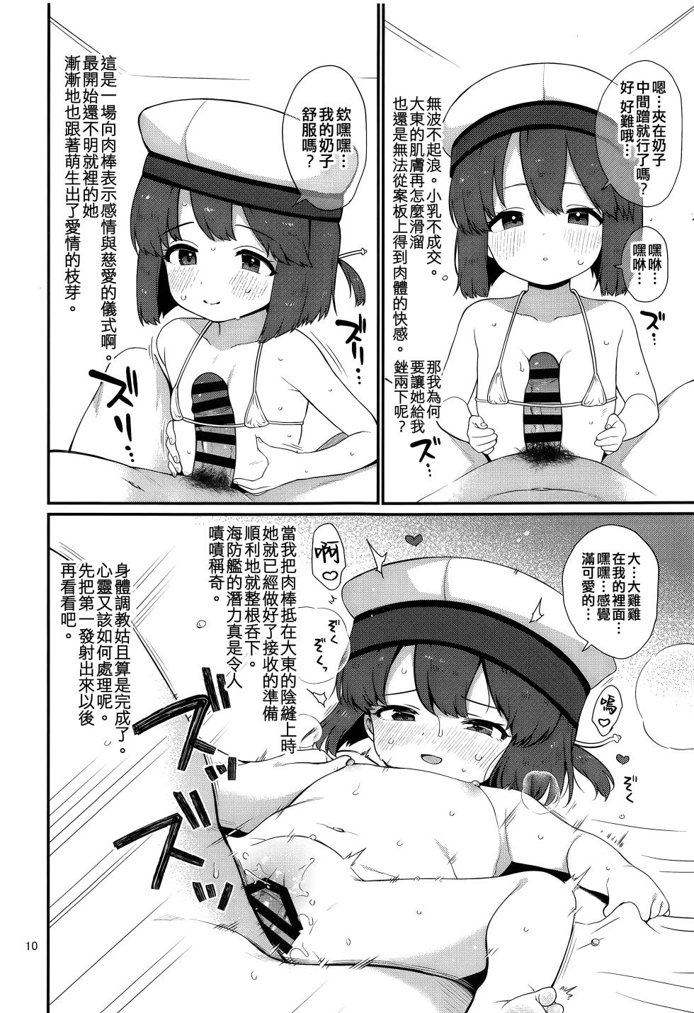 (C104) [Tekireiki ni Shokuchuudoku (Sawamura Ao)] Ukuru-gata Kaiboukan Hiburi-gata Kaiboukan Yoru no Otsutomebon (Kantai Collection -KanColle-) [Chinese] [吸住没碎个人汉化] - Page 10