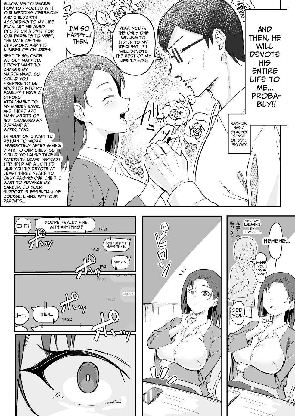 [Sukebe Hatsudensho (Hatsuden Pengin)] Cool-kei Toshiue BariCare Kanojo Songen Hakai Wakan | Cool Carrier Focused Girlfriend ~Consensual Dignity Destruction~  [English] [Nameless] [Digital] - Page 16