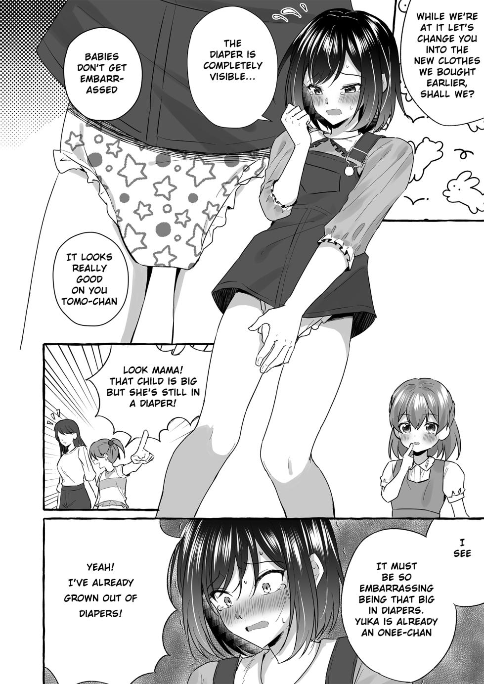 [Chijoku An (Azuma Riru)] Omutsubanare Kyousou ni Maketa Onii-chan wa Kyou kara Imouto da yo | Onii-chan, who lost the diaper competition, is now the imouto [English] - Page 16
