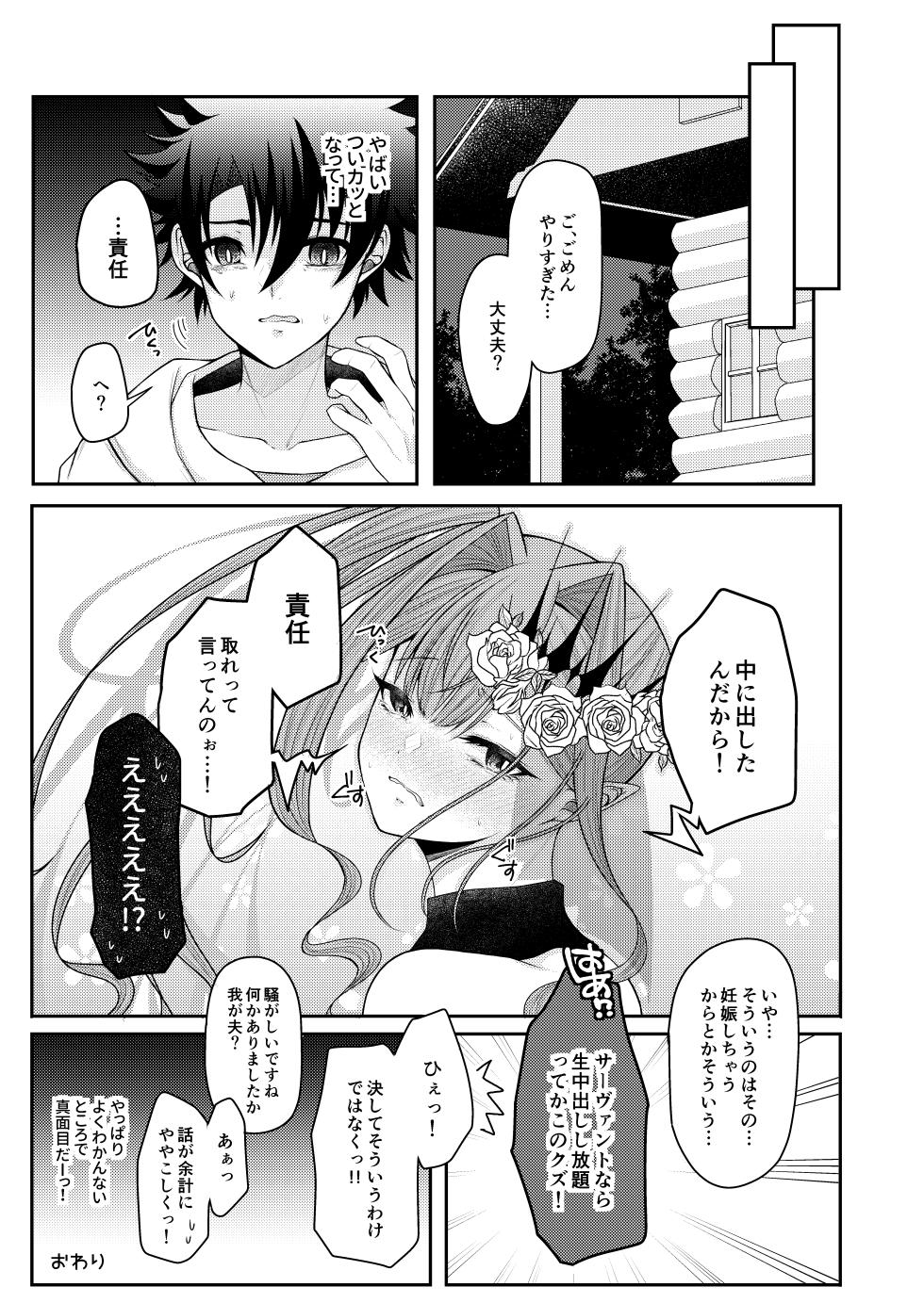 [macalogy (Amashiro Mio)] Mizugi no Toriko wa Itsumo yori Chotto dake Sunao. (Fate/Grand Order) [Digital] - Page 18