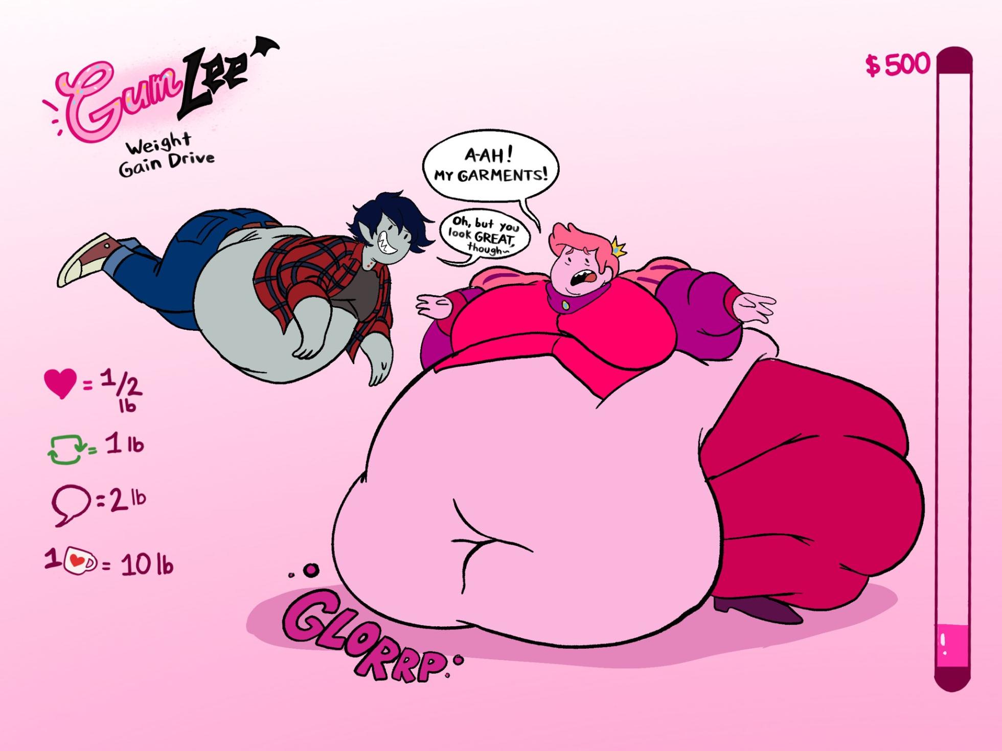 Marshall Lee and Prince Gumball Weight Gain - Page 2