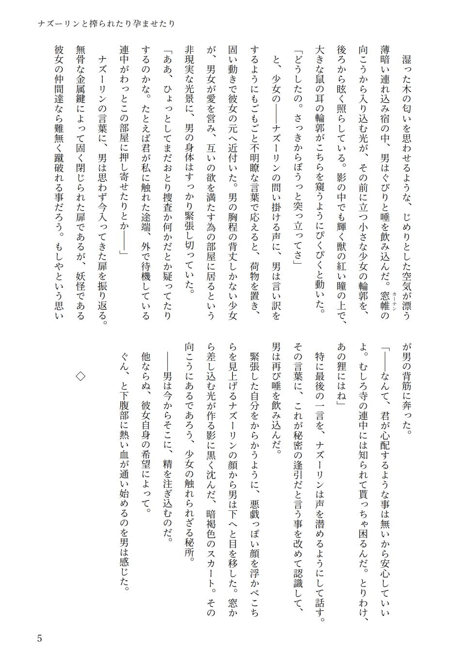 東方R-18小説本ナズーリン本 - Page 4