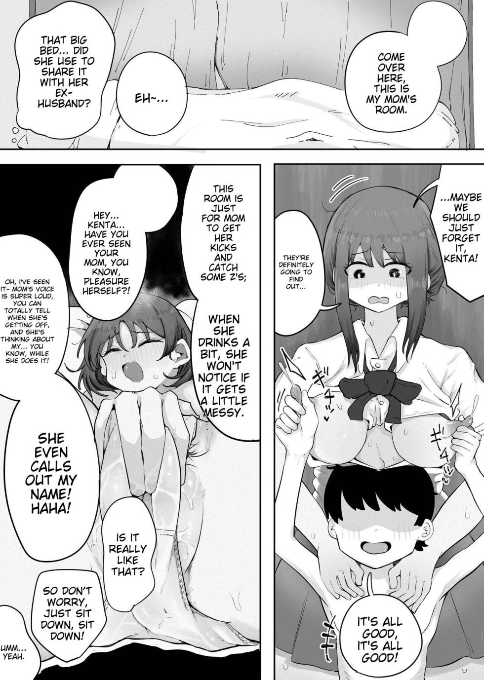 [rat] Kinshin to Rinjin Mama ni Naisho de Otonari no Komochi Mama to Dosukebe Ecchi Shitemasu | I'm having a dirty sex with my neighbor's mom without her knowledge [English] - Page 25