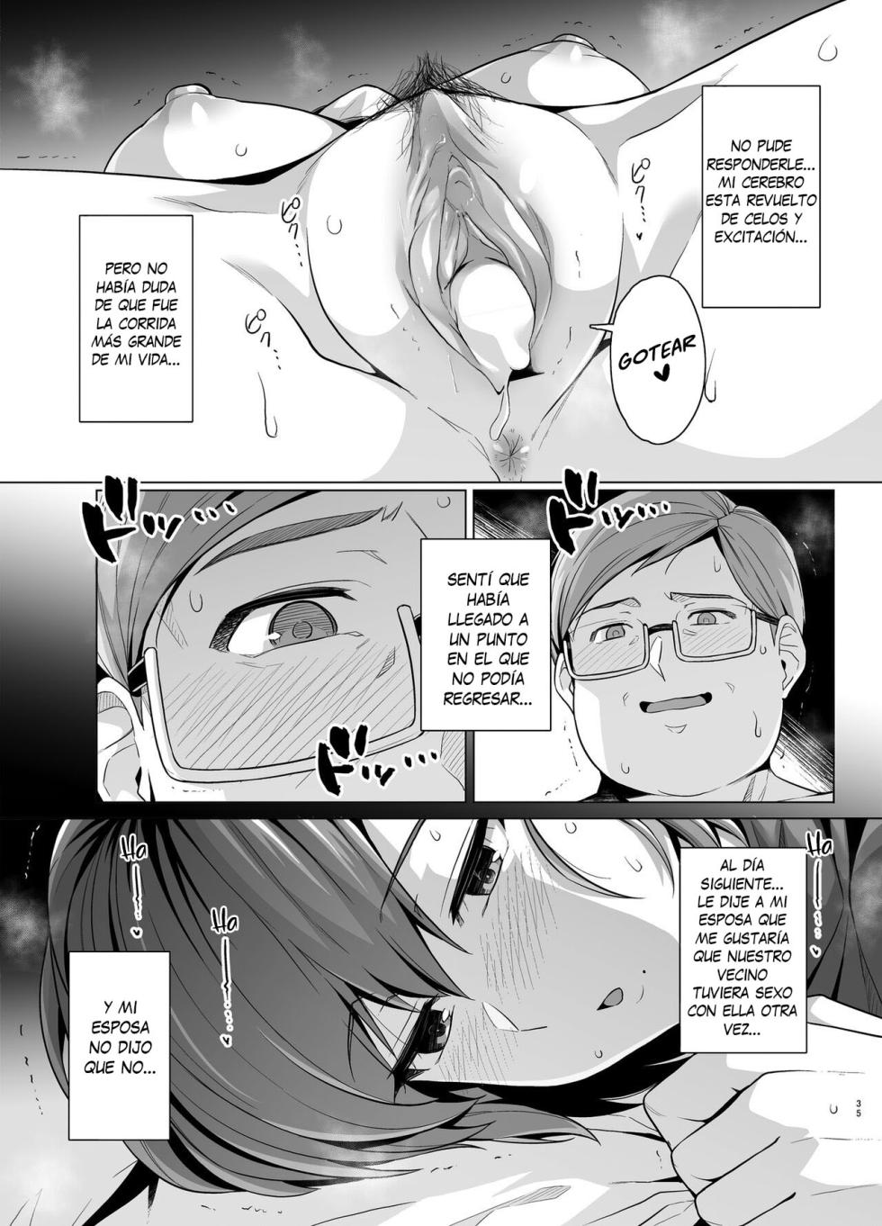 [Royal Bitch (Haruhisky)] Tsuma ga Tanin no Mesu ni naru made. 1 y 2 [Spanish] [New Scan Doujin] [Digital] - Page 37