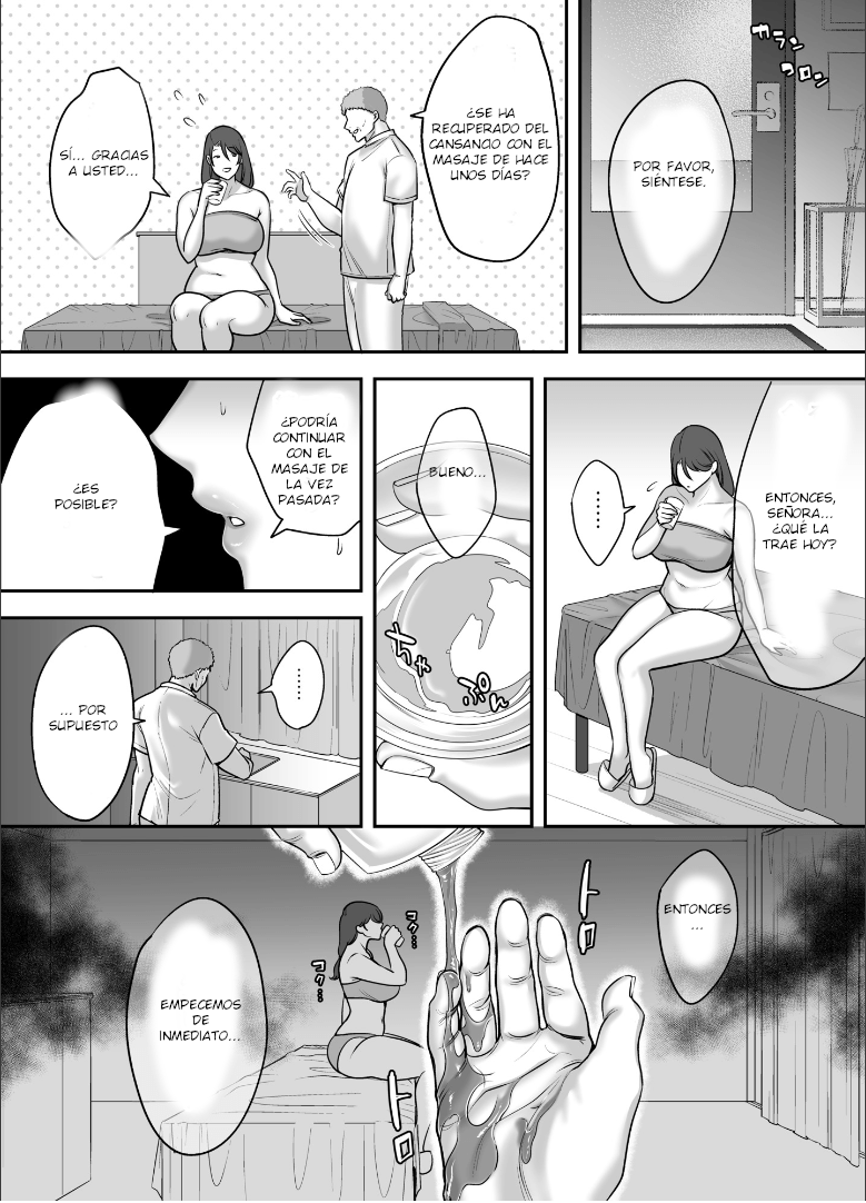 [CLOUDY EYES (CLOUDY)] Less na Hitozuma ga Akutoku Massage ni Hamaru Riyuu | Razones por las que las esposas insatisfechas caen en masajes de mala reputación [Spanish] [Digital] - Page 28