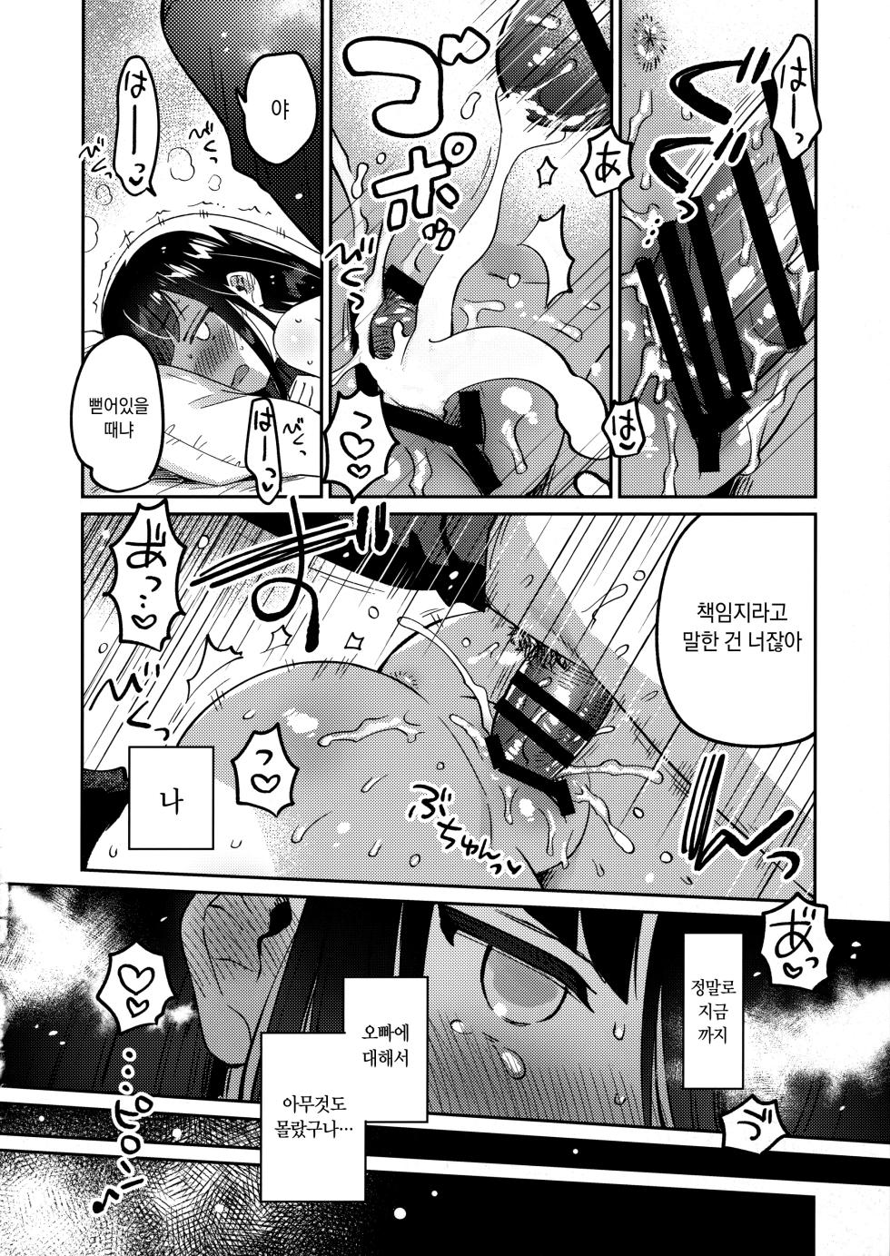 (SC2023 Autumn) [squeezecandyheaven (Ichihaya)] Ani no Uraaka | 오빠의 뒷계정 [Korean] - Page 21