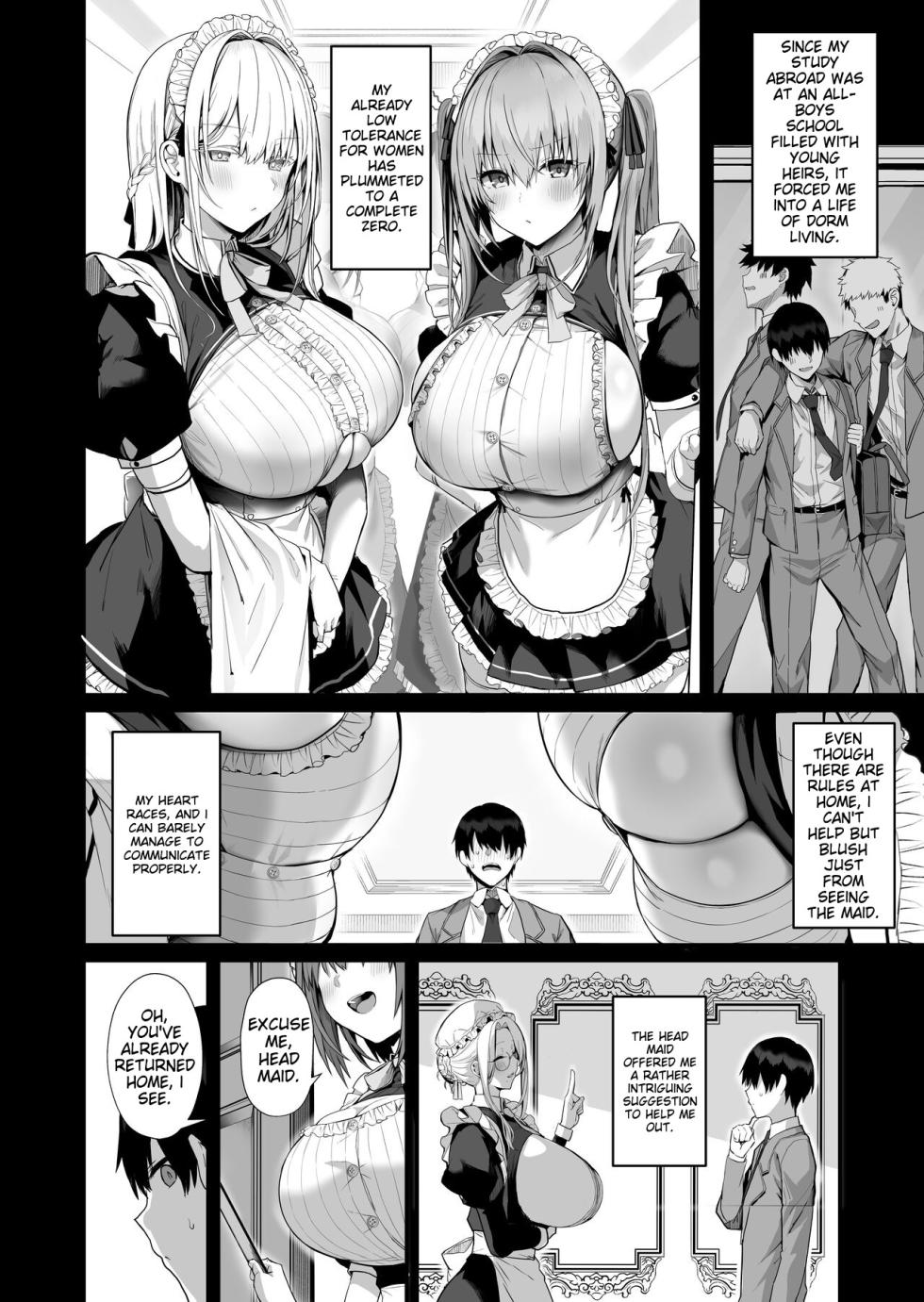 [Flock Blue (Blue_Gk)] Love Maid -Yasashikute Amaama na Kyonyuu Ero Maid San to SEX Shimakuru Ohanashi- | Love Maid -A Story of Wild Escapades With a Sweet and Tender Busty Erotic Maid!- [English] [Digital] - Page 7