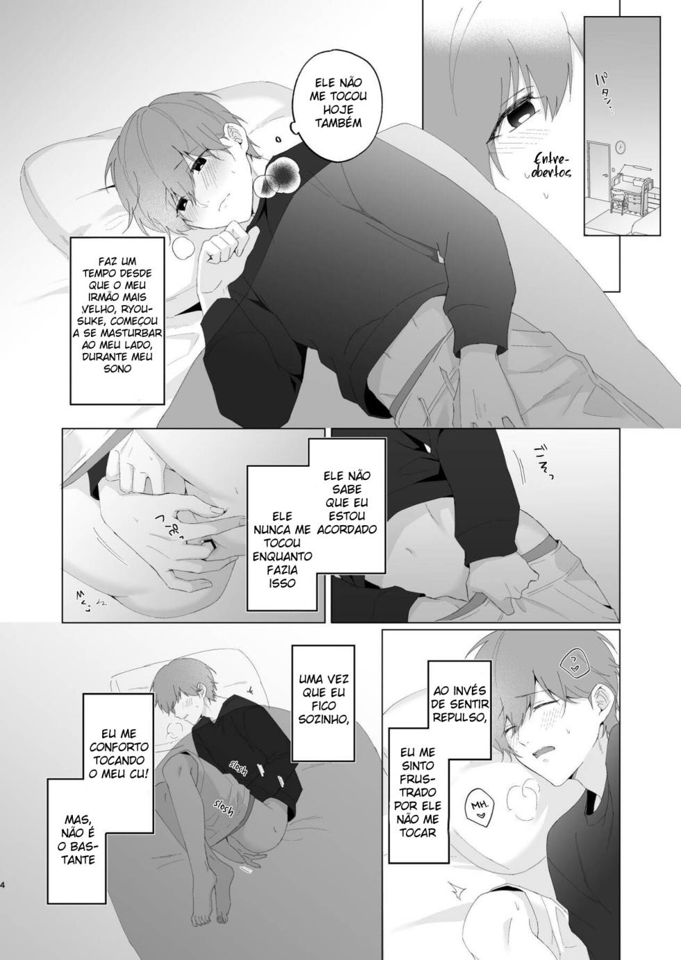 [Imobatake (Oimo)] Souta-kun to Onii-chan [Portuguese-BR] - Page 4