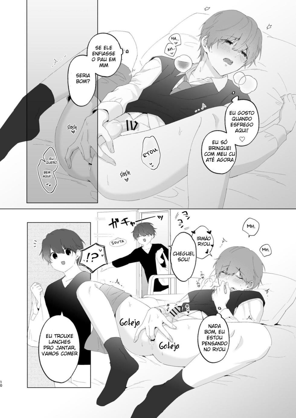 [Imobatake (Oimo)] Souta-kun to Onii-chan [Portuguese-BR] - Page 10