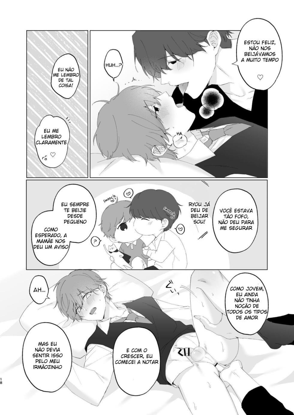[Imobatake (Oimo)] Souta-kun to Onii-chan [Portuguese-BR] - Page 18