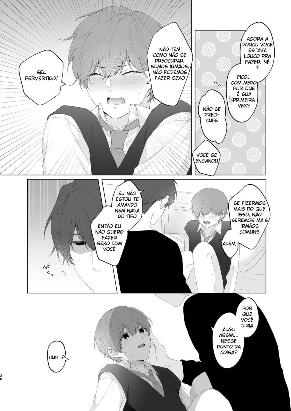 [Imobatake (Oimo)] Souta-kun to Onii-chan [Portuguese-BR] - Page 20
