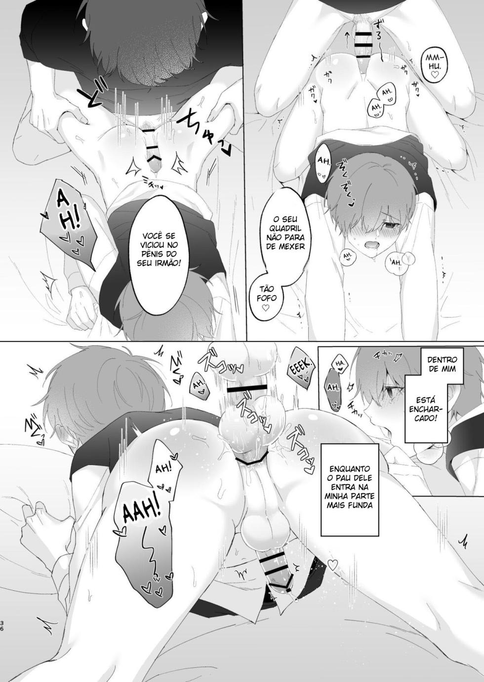 [Imobatake (Oimo)] Souta-kun to Onii-chan [Portuguese-BR] - Page 36