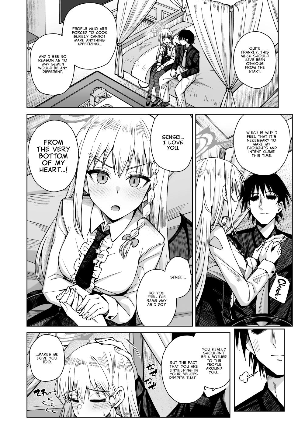 [Gaikotsu no Spare Rib (Kurohagane)] Awaku Koi Nioi, Amaku Ai ni Yoi. | A Waft of Romance, A Draught of Passion. (Hairless Version) (Blue Archive) [English] [Digital] - Page 14