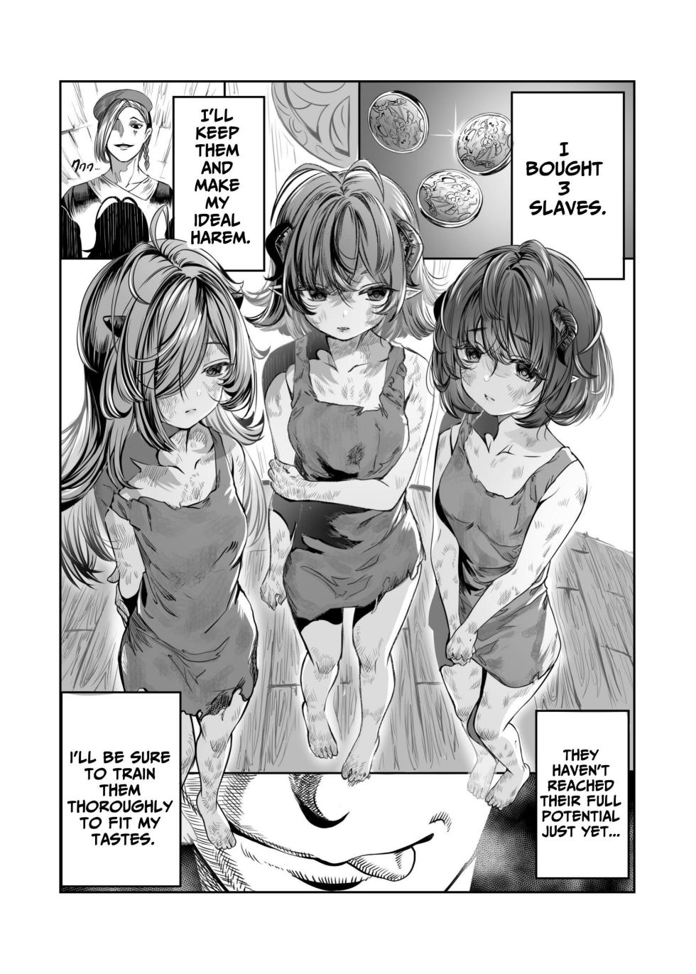 [Nokishita no Nekoya (Alde Hyde)] Dorei o Choukyou shite Harem Tsukuru ~Sodateta Dorei-tachi to Junai Harem H suru made no Hanashi~ "Manga Ban" | Training My Servants To Create A Harem [English] [GGY Translations] - Page 2