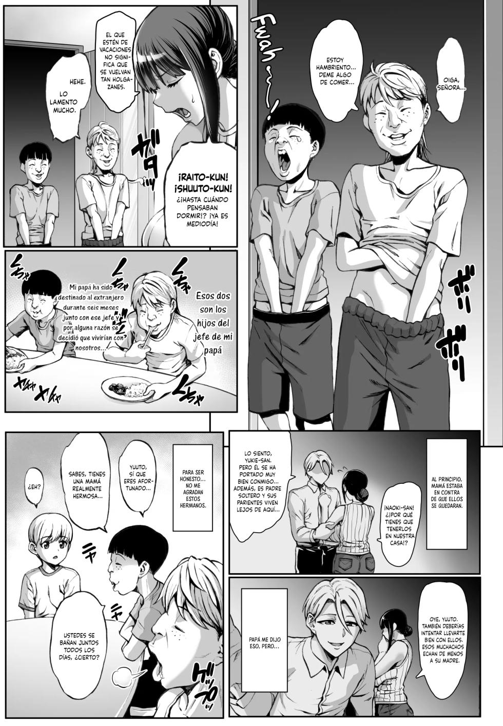 [Aodouhu (Neromashin)] Omae no Kaa-chan Ikutoki no Kao Sugee Busu da zo w + Omake| La Cara de tu Madre cuando se viene es jodidamente Horrible + Omake[Spanish] [Daraku Hotel] [Decensored] [Digital] - Page 4