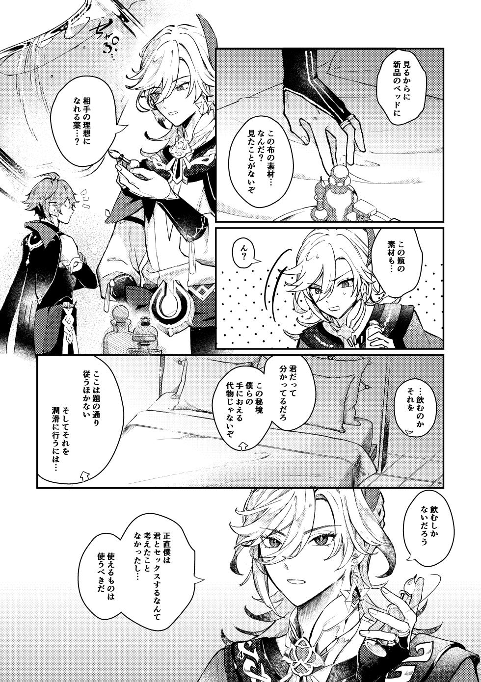 [Achikochi Owari (Fukutsuu)] 36.8℃ no kyoukai (Genshin Impact) [Digital] - Page 3