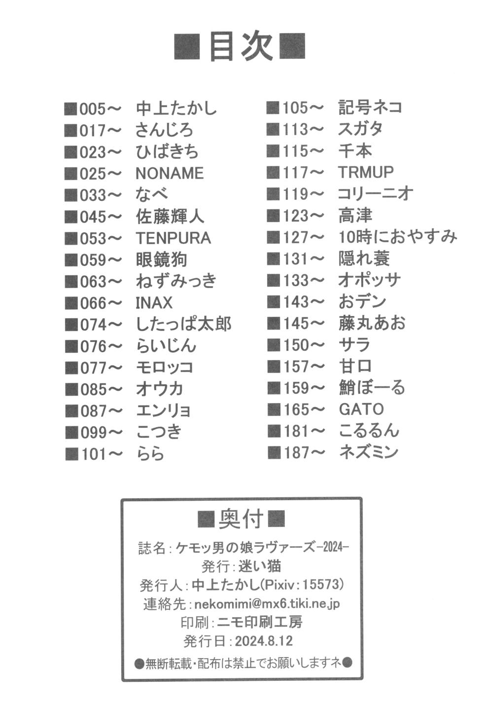 (C104) [Mayoineko (Various)] Kemo Otokonoko Lovers 2024 - Page 4