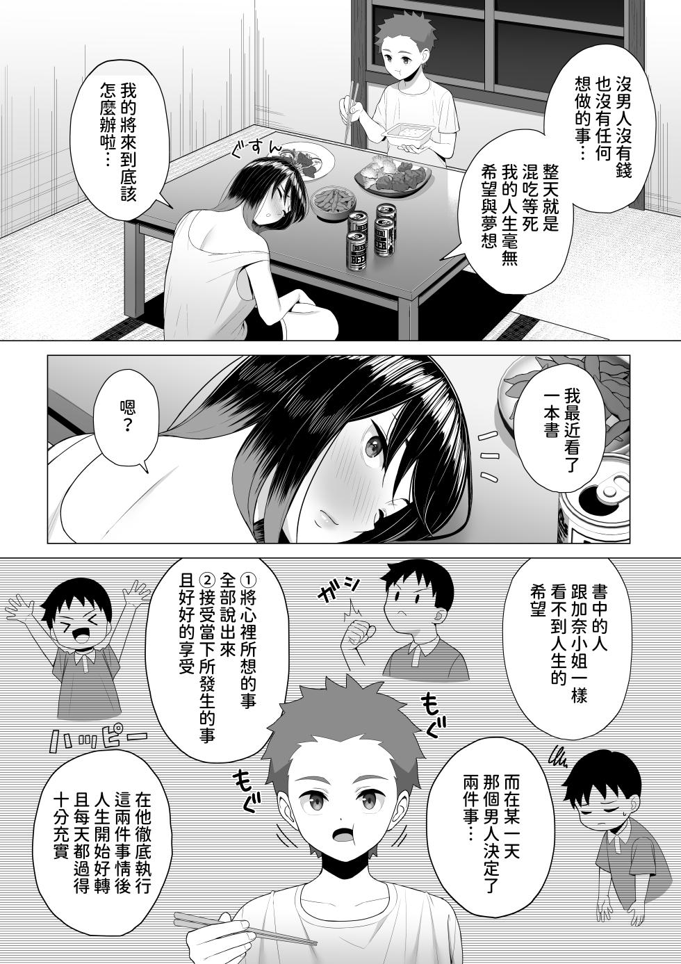 [Toshiue Onee-san Tengoku (Rogaki Tenshi, Gyouza Teishoku] Yopparai Nee-chan no Jinsei ga Kouten suru Koudou Henyou [Chinese] - Page 7