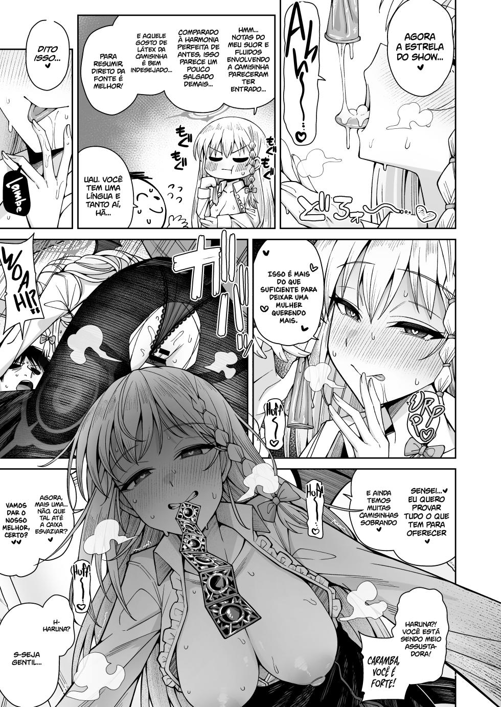 [Gaikotsu no Spare Rib (Kurohagane)] Awaku Koi Nioi, Amaku Ai ni Yoi. (Hairless Version) (Blue Archive) [Portuguese-BR] [Digital] - Page 25