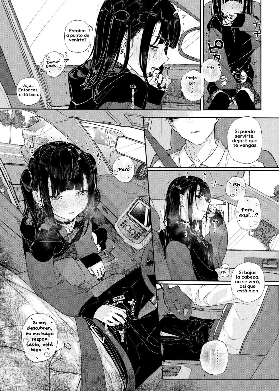 [Karamomo Tart (Kindatsu)] Majime na dake ga Torie no Boku ga Hametsu Ganbou no Seito to Kuruma de H na Date o Tanoshinda Hanashi ~Dakara Boku wa Katei Kyoushi o Yameta If 2~ [Spanish] [Loliet Azura] [Decensored] [Digital] - Page 13