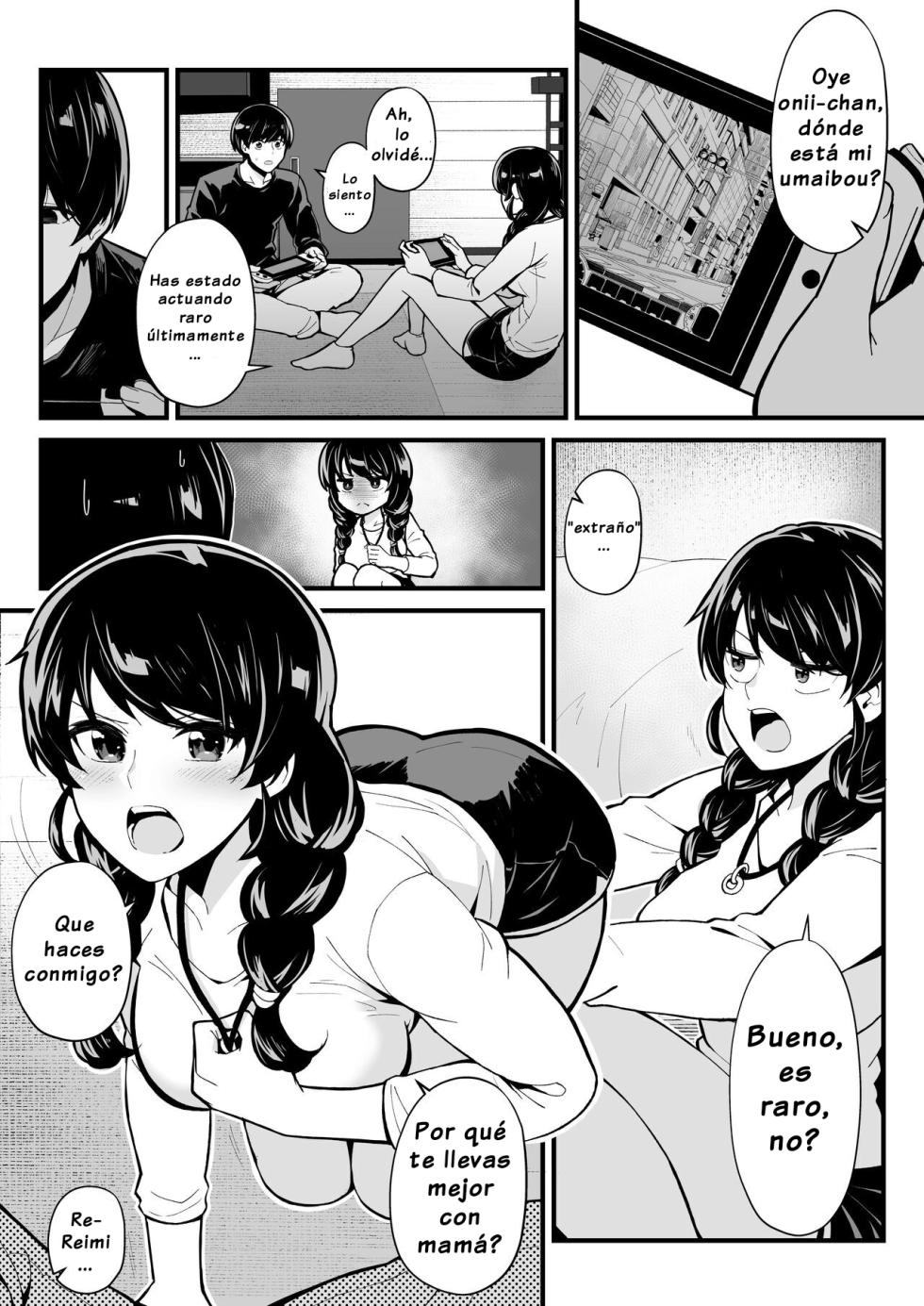 [Toneri Dan (Yoshio Ereki)] Imouto to Game o Suru, Soshite Mama to Sex o Suru | Jugar con Mi Hermana y Tener Sexo con Mi Tía [Spanish] [Dulx Traduccion] - Page 9