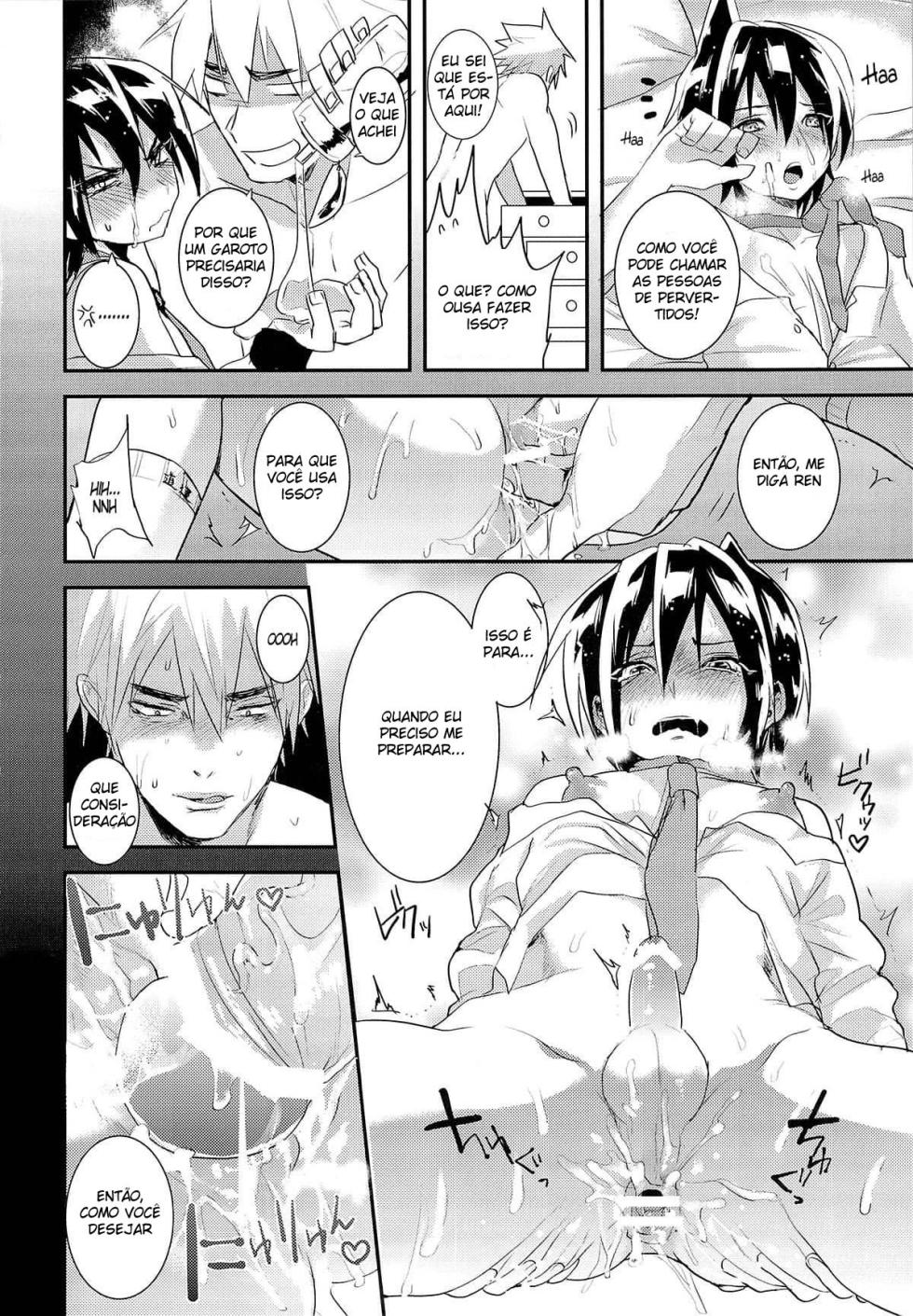 (Shota Scratch SP2) [SCO.LABO (shoco)] Kodomo no Kimi Otona no Boku | O eu Jovem, o você mais velho (Shaman King) [Portuguese-BR] [HentaiYaoi.net] - Page 15